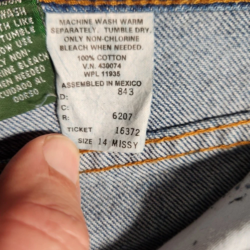 Vintage Hunt Club Shorts Women's Size 14 Blue‎ Relaxed Fit Denim